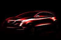 New Acura MDX ar gyfer Detroit Show-acura-mdx-teaser-2014-detroit-jpg
