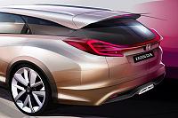 Honda Concepto de Vagón cívico puesto para Geneva revela-honda-civic-wagon-estate-1-jpg