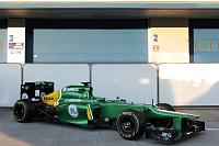헤 레즈에서 2013 캐 터 햄 CT03 F1 자동차 전시-caterham-f1-3-jpg
